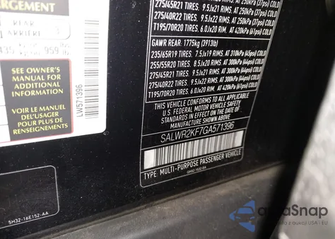 2016 Land Rover Range Rover Sport 3.0L V6 Turbocharged Diesel Hse Td6 z USA, uszkodzony, nr VIN SALWR2KF7GA571396